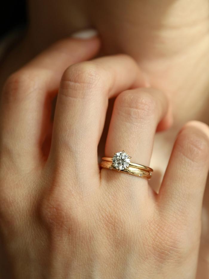 Nangi fine jewelry - white ring in gold