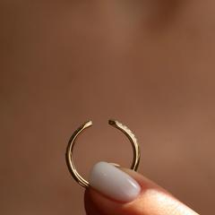 Nangi fine jewelry - white lab-grown diamond ring in yellow gold