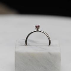 Nangi fine jewelry - pink sapphire ring in white gold