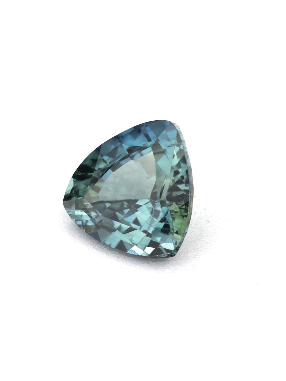 Tropical Forest Sapphire — 0.43 ct Trillion Cut