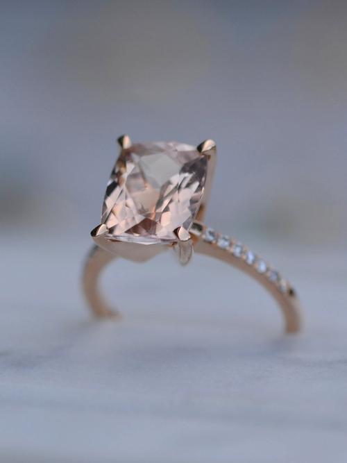 Nangi fine jewelry - pink morganite ring in rose_gold