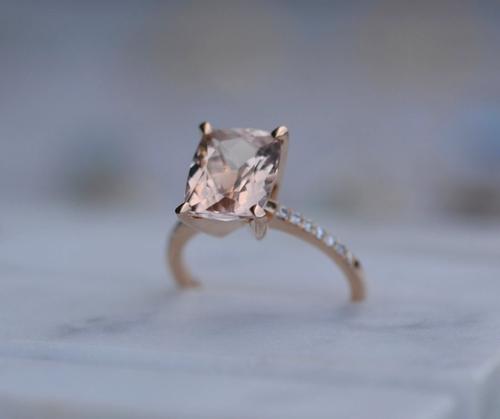 Nangi fine jewelry - pink morganite ring in rose_gold