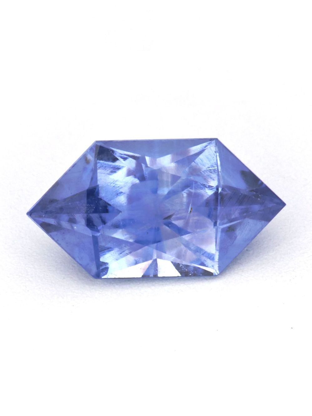 Glacier Iris Sapphire — 0.64 ct Elongated Hexagon Cut