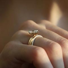 Nangi fine jewelry - white ring in gold