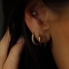 Nangi fine jewelry - white earring in white gold