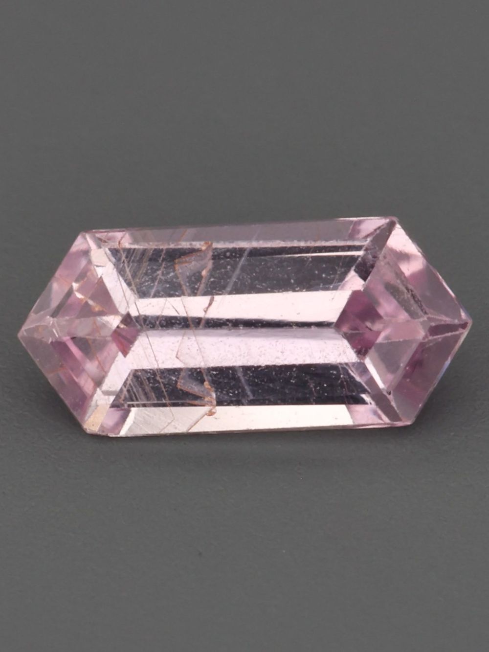 Lychee Blossom Sapphire — 0.39 ct Elongated Hexagon Cut