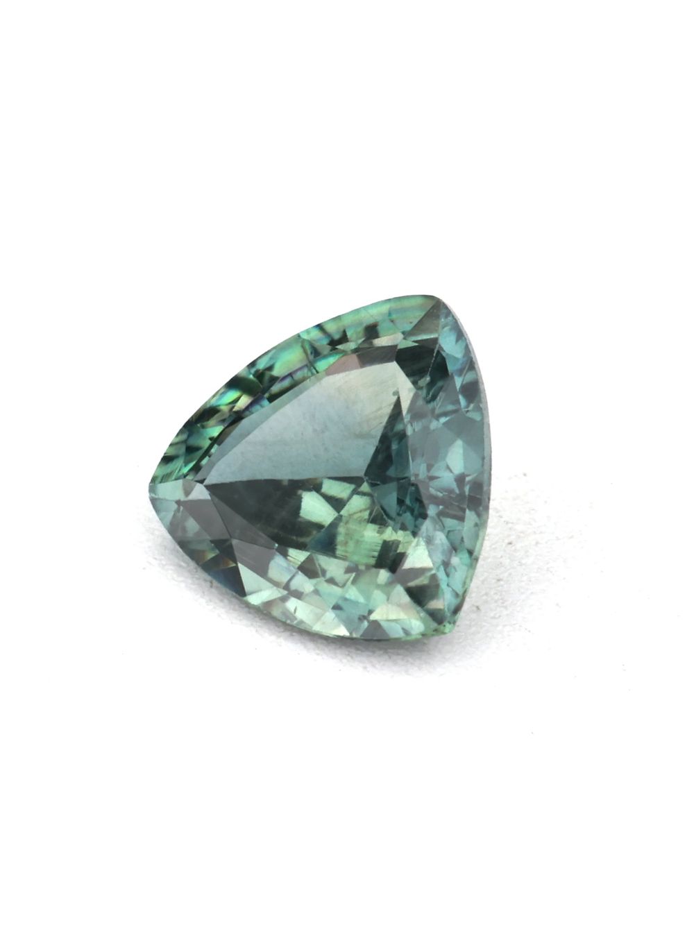 Green Horizon Sapphire — 0.36 ct Trillion Cut
