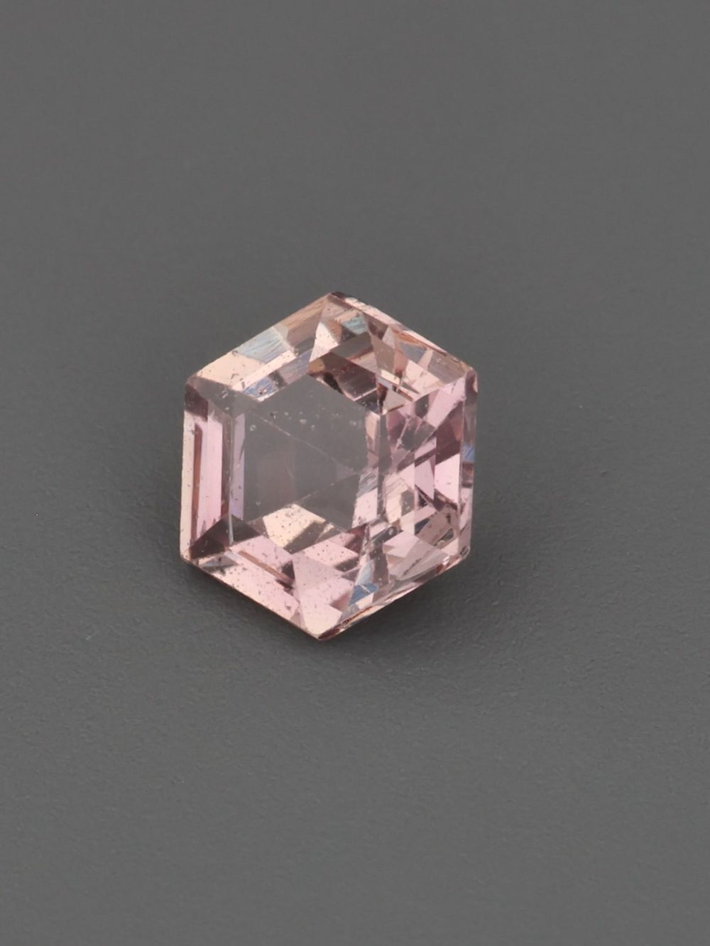 Flamingo Blush Sapphire — 0.32 ct Hexagon Cut