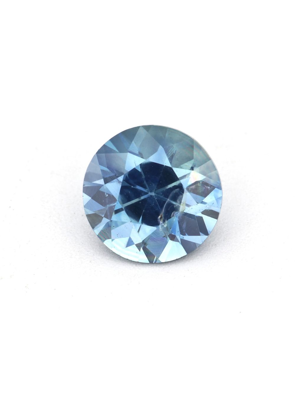 Vibrant Reef Sapphire — 0.63 ct Round Cut