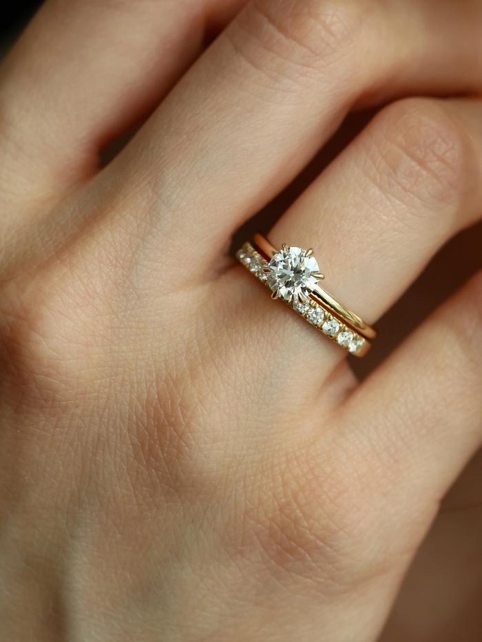 Nangi fine jewelry - white ring in gold