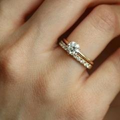 Nangi fine jewelry - white ring in gold