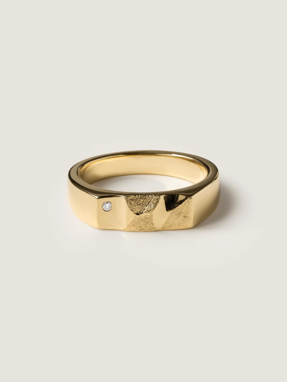 His Signet Diamond Ring