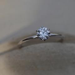 Nangi fine jewelry - white lab-grown diamond ring in white gold