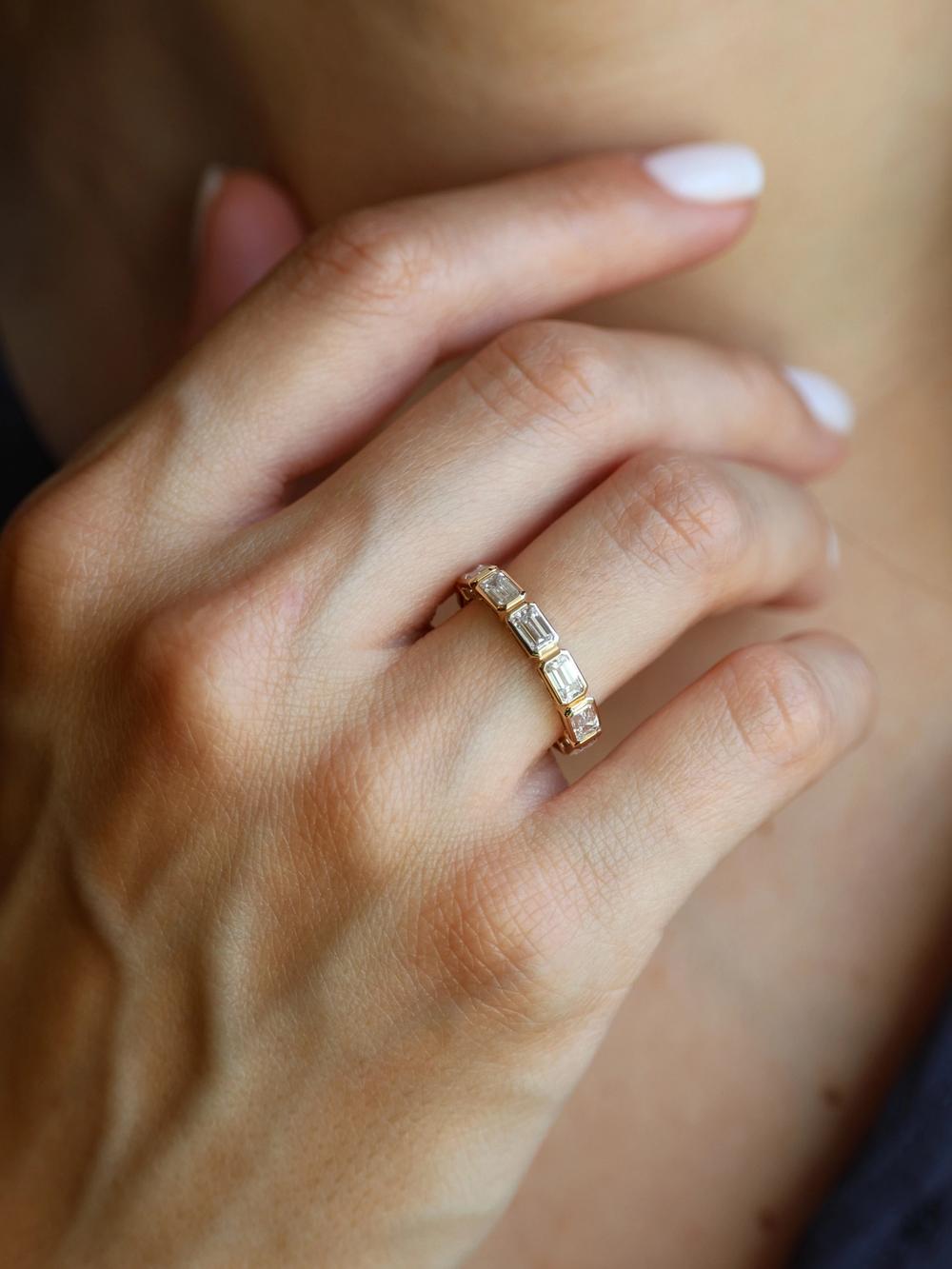 Eternity Emerald Diamond Band