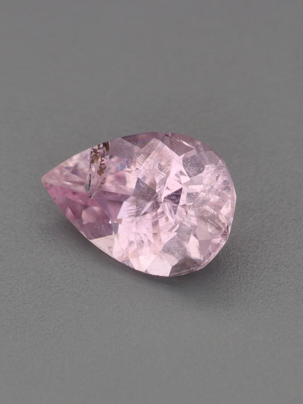 0.47 ct Frosted Pink, Pear Cut Tourmaline