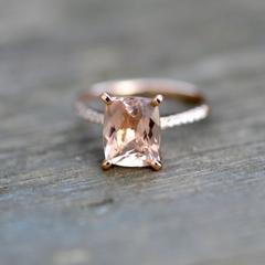 Nangi fine jewelry - pink morganite ring in rose_gold