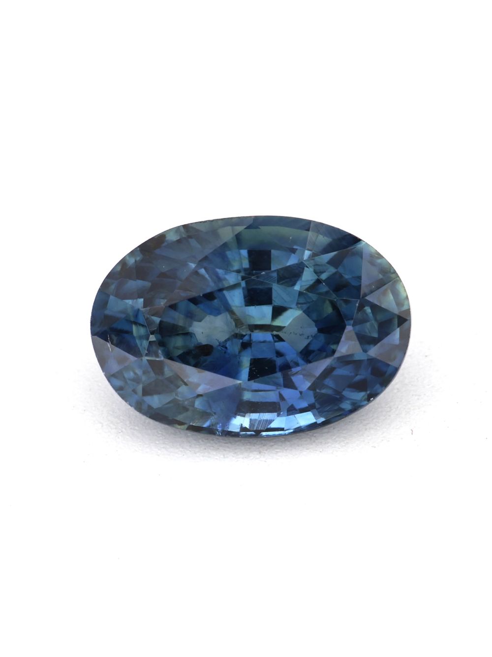 Wild Peacock Sapphire — 1.29 ct Oval Cut