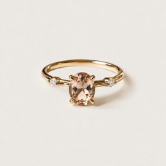Nangi fine jewelry - champagne ring in yellow gold