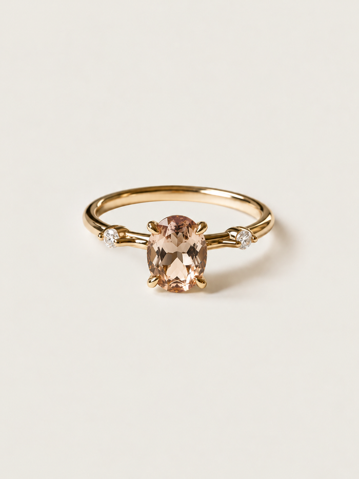 Nangi fine jewelry - champagne ring in yellow gold