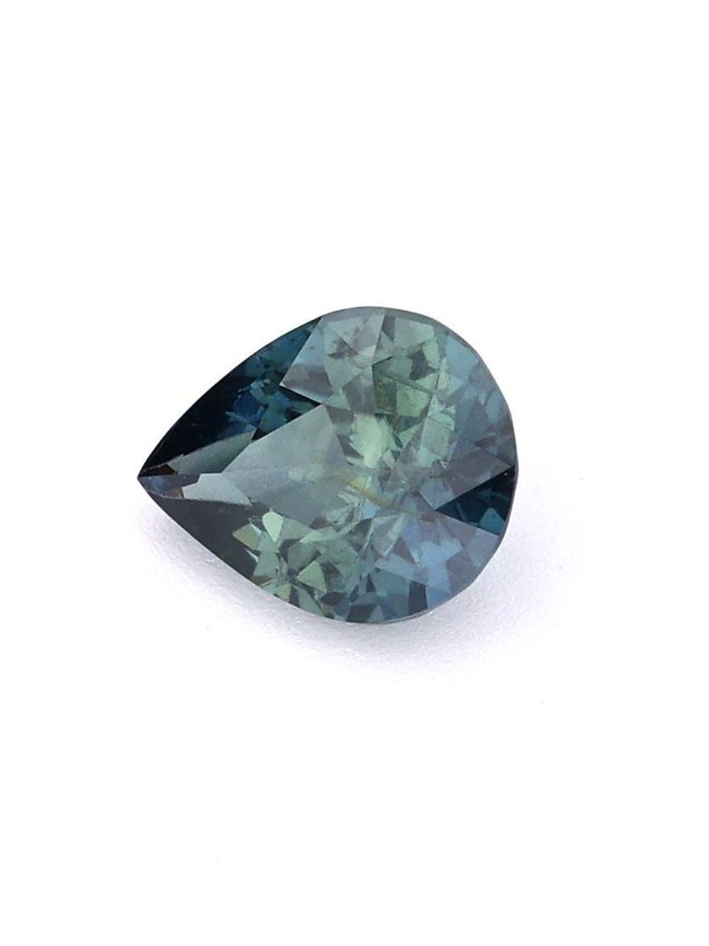 0.85 ct Teal, Pear Cut Sapphire