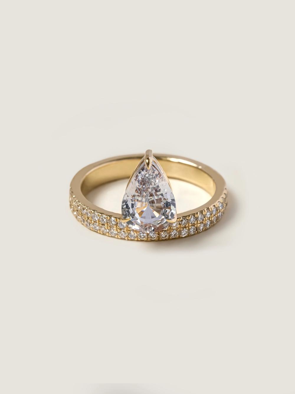 Drop Dead Gorgeous Champagne Sapphire & Diamonds