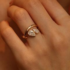 Nangi fine jewelry - white ring in gold