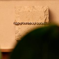 Nangi fine jewelry - white lab-grown diamond bracelet in gold
