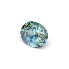 Nangi fine jewelry - teal / Peacock sapphire gemstone in gold