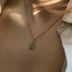 Nangi fine jewelry - white lab-grown diamond pendant in gold