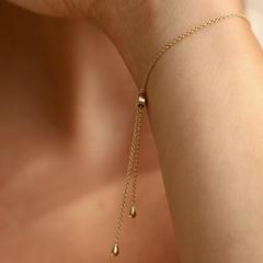 Nangi fine jewelry - white lab-grown diamond bracelet in gold