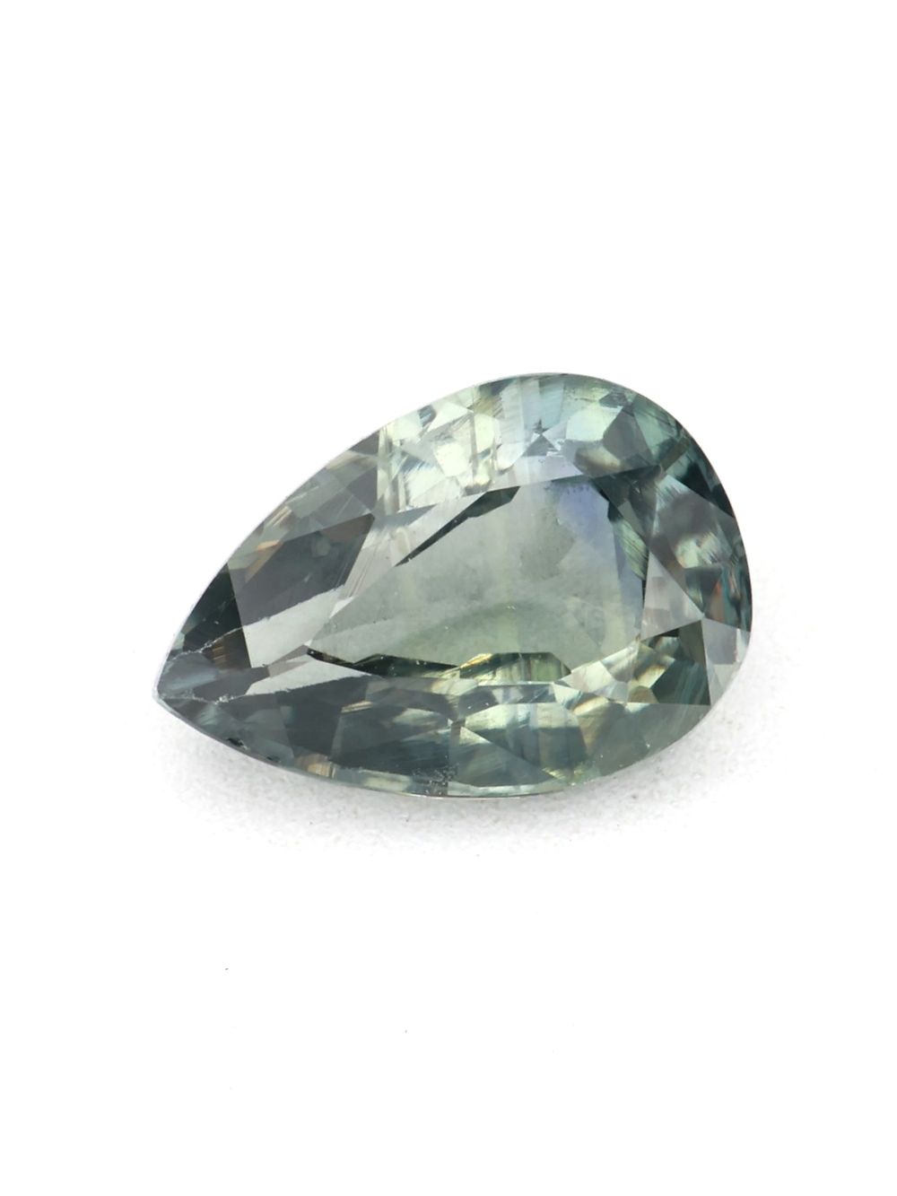 Silver Sage Sapphire — 0.57 ct Pear Cut