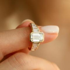 Nangi fine jewelry - white ring in gold