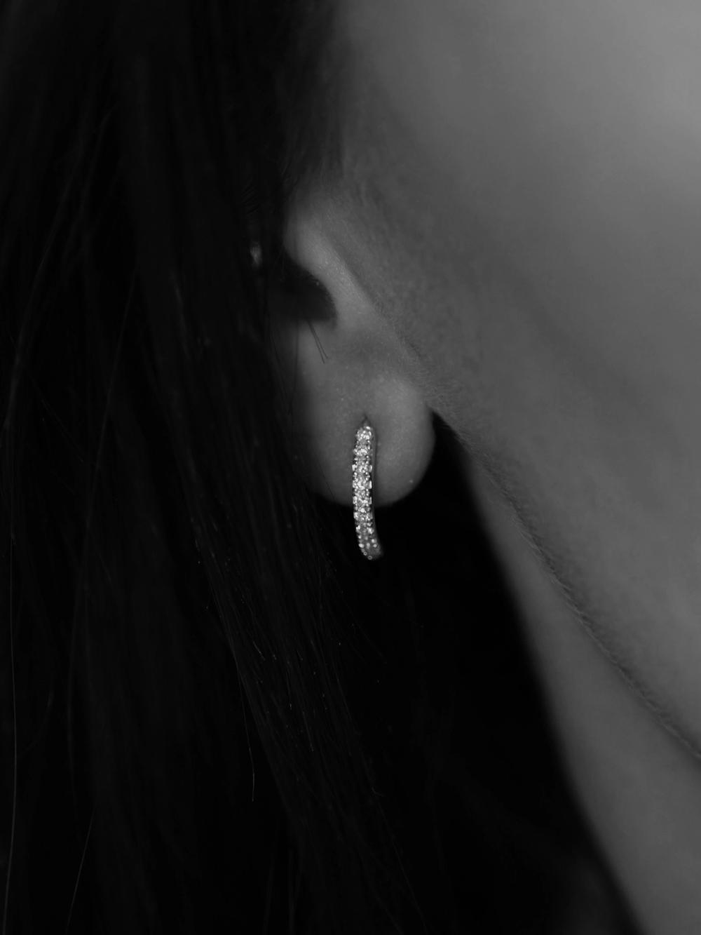 Diamond Snake Tail Earring