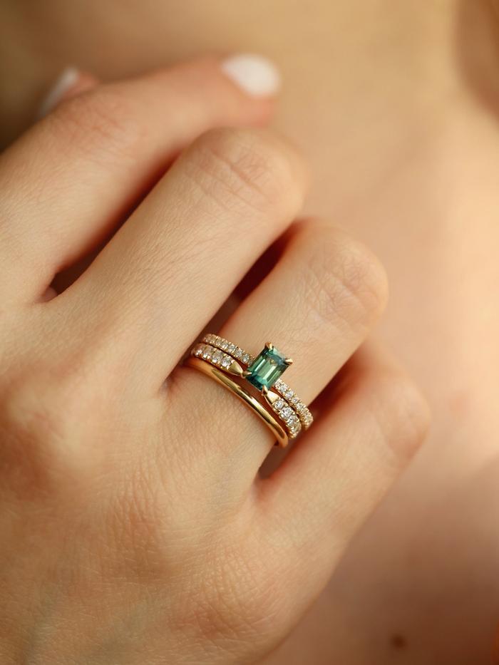 Nangi fine jewelry - lab grown diamond ring in gold