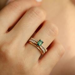 Nangi fine jewelry - lab grown diamond ring in gold