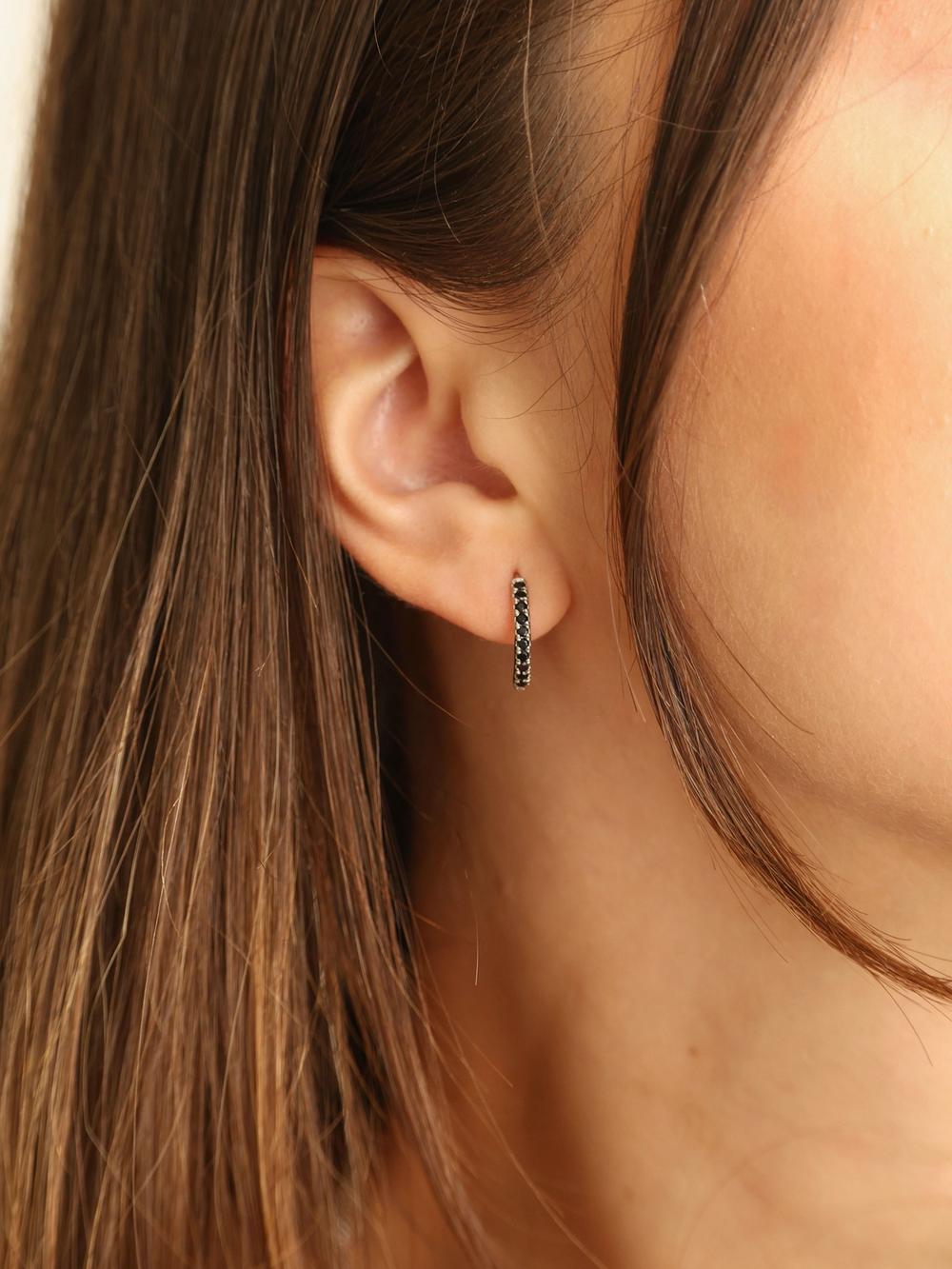 Snake Tail Earrings & White Gold 