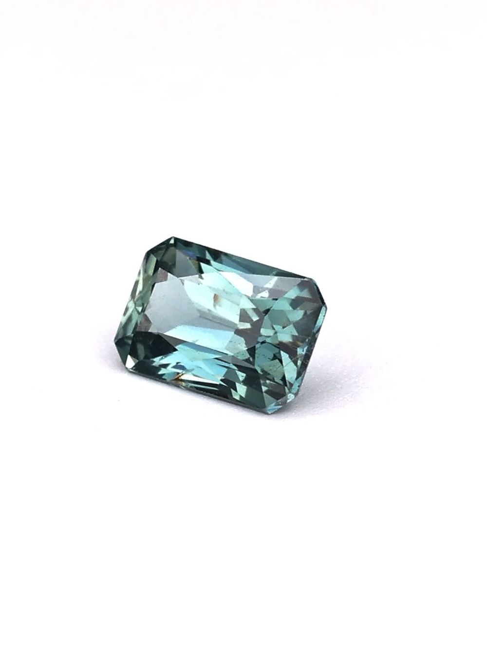 1.10 ct Teal, Radiant Sapphire