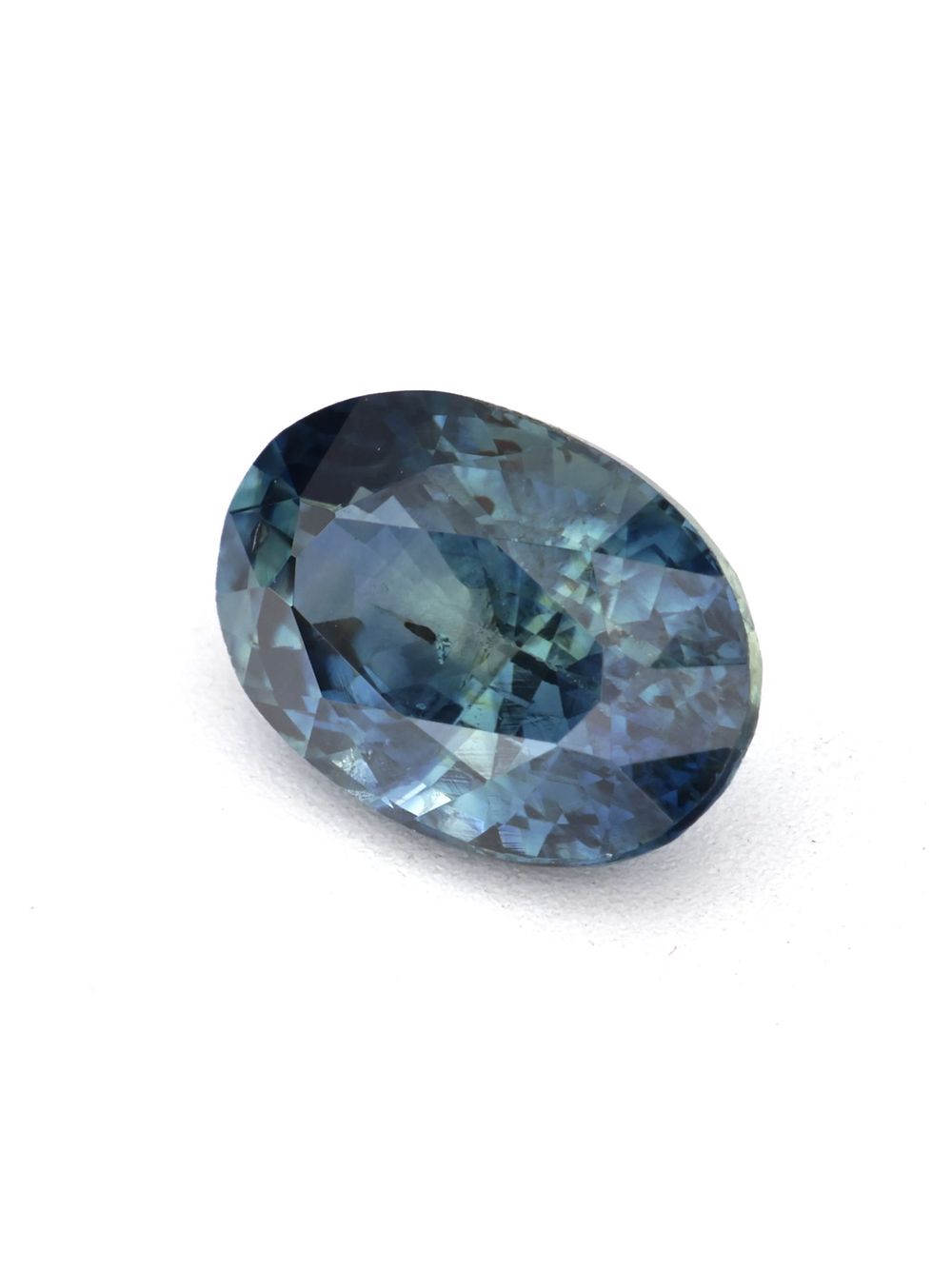 Wild Peacock Sapphire — 1.29 ct Oval Cut