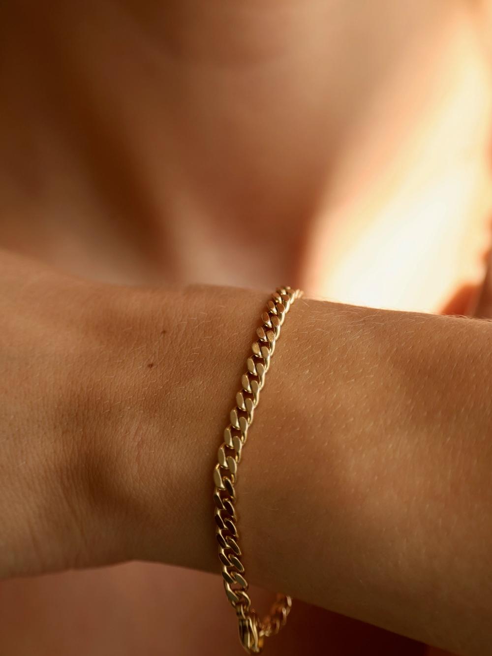 Gold Panther Chain Bracelet