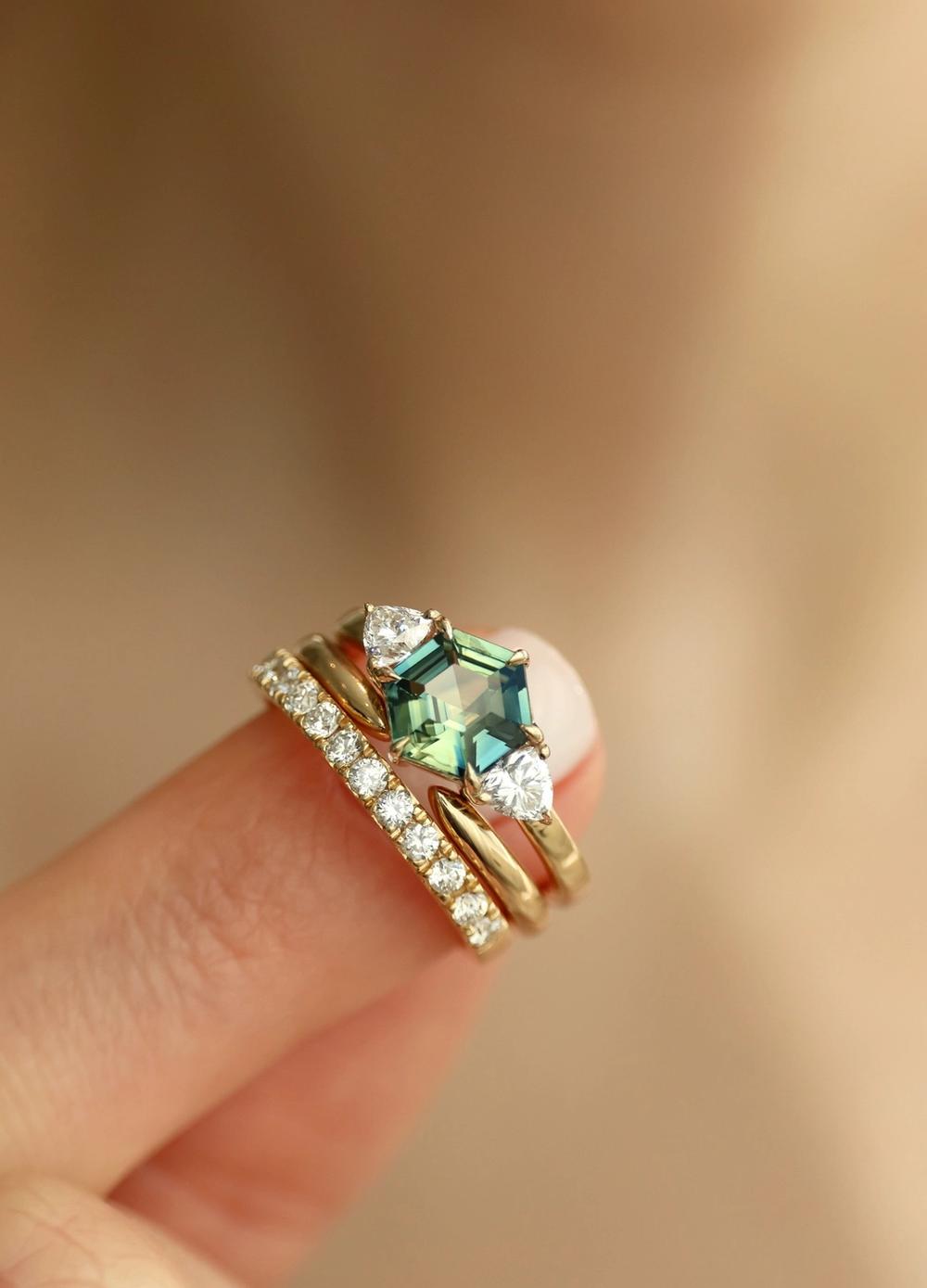 Nangi Sapphire Engagement Ring