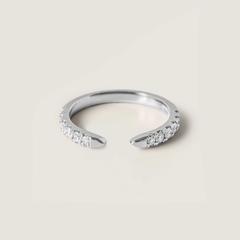 Nangi fine jewelry - white lab-grown diamond ring in gold