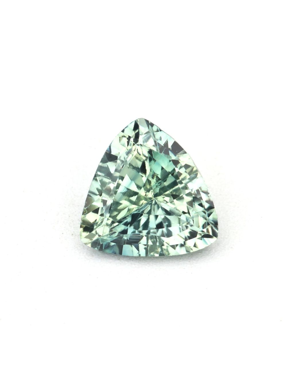 Green Petal Sapphire — 0.34 ct Trillion Cut