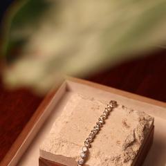 Nangi fine jewelry - white lab-grown diamond bracelet in gold