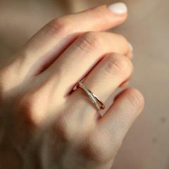 Nangi fine jewelry - white ring in gold