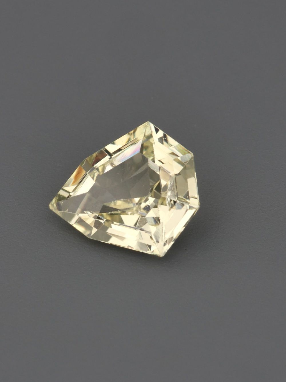 Champagne Crest Sapphire — 0.57 ct Pentagon Cut