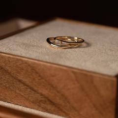 Nangi fine jewelry - white lab-grown diamond ring in gold