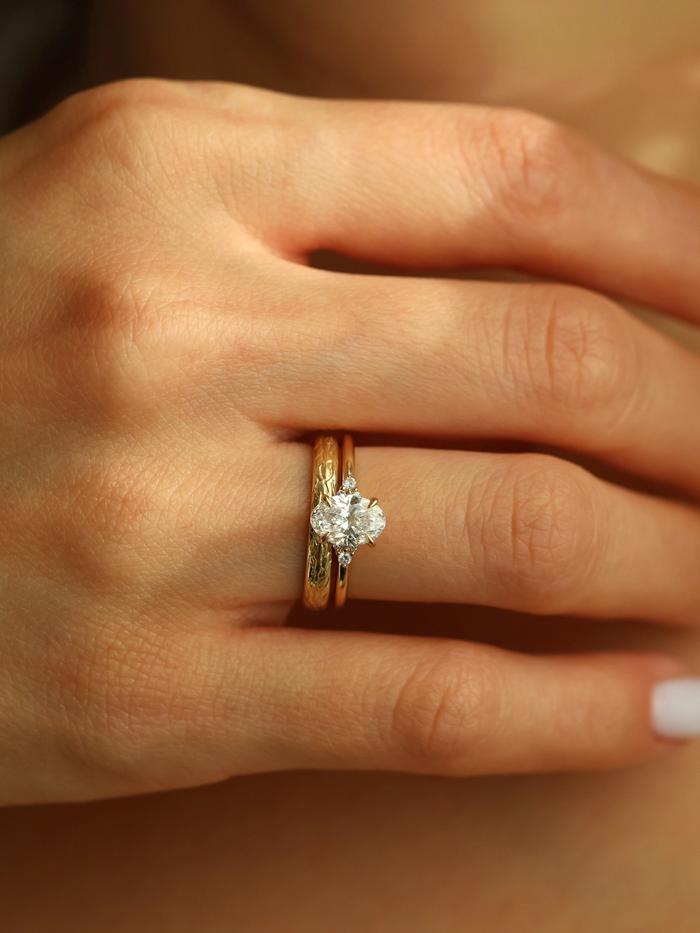Nangi fine jewelry - lab grown diamond ring in gold