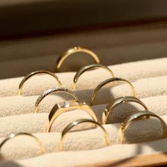 Nangi fine jewelry - white lab-grown diamond ring in gold