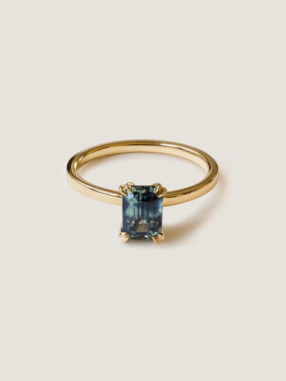 Ocean Sapphire & Double Prongs