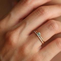 Nangi fine jewelry - green ring in gold